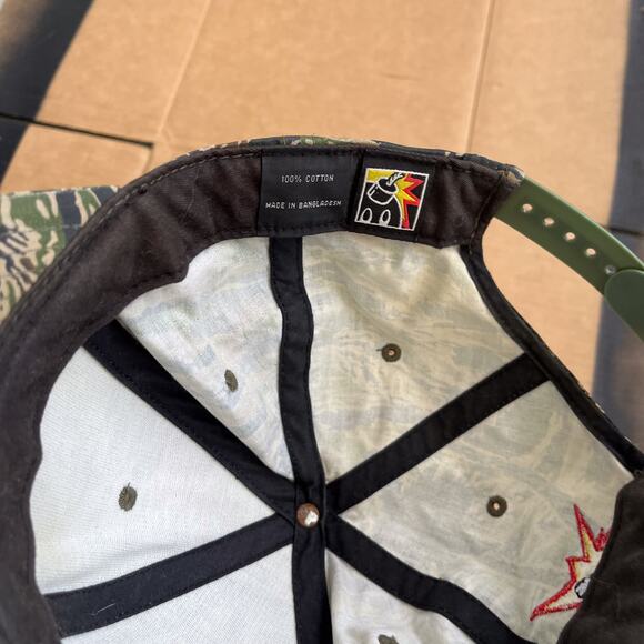 Rare The Hundreds Adam Bomb Tiger Camo 5 Panel Snapback Hat OSFA - Picture 4 of 8